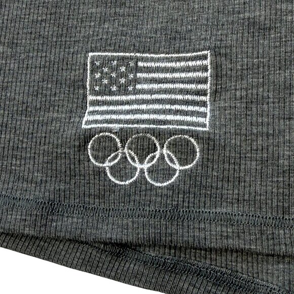 SKIMS Soft Lounge Tank Top + Boxer Short Set Team USA Heather Gray 4X - Picture 8 of 12